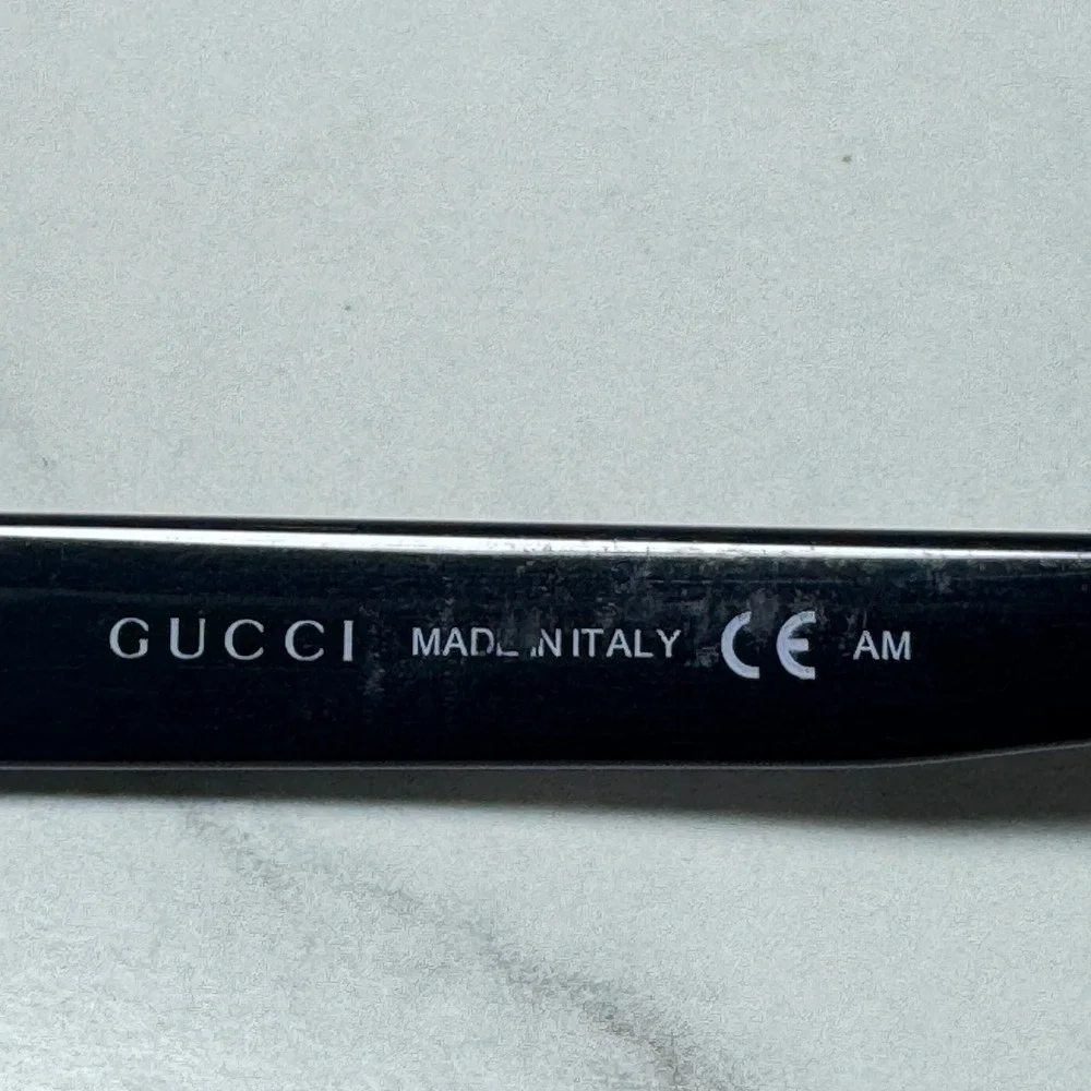 Gucci GG 1651 TRD 135 Dark Tortoise Shell Rectangular Eyeglass Frames Italy